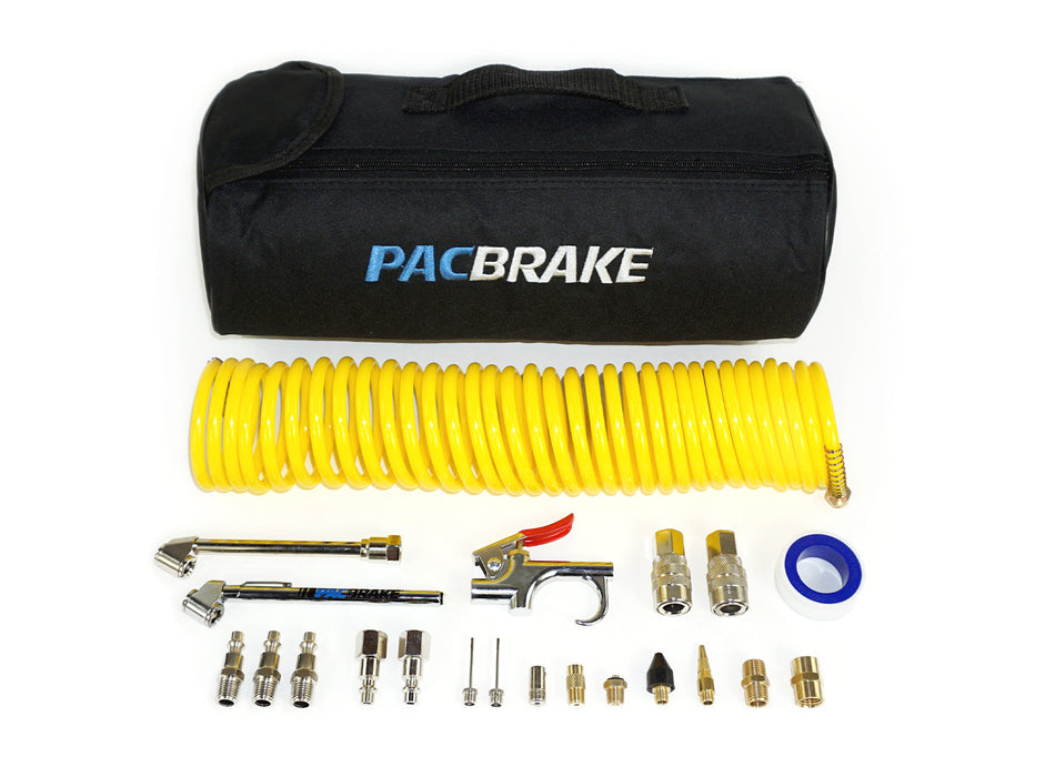 C11657 25ft Curly Hose & Accessory Kit  For Use With Air Tanks Pacbrake