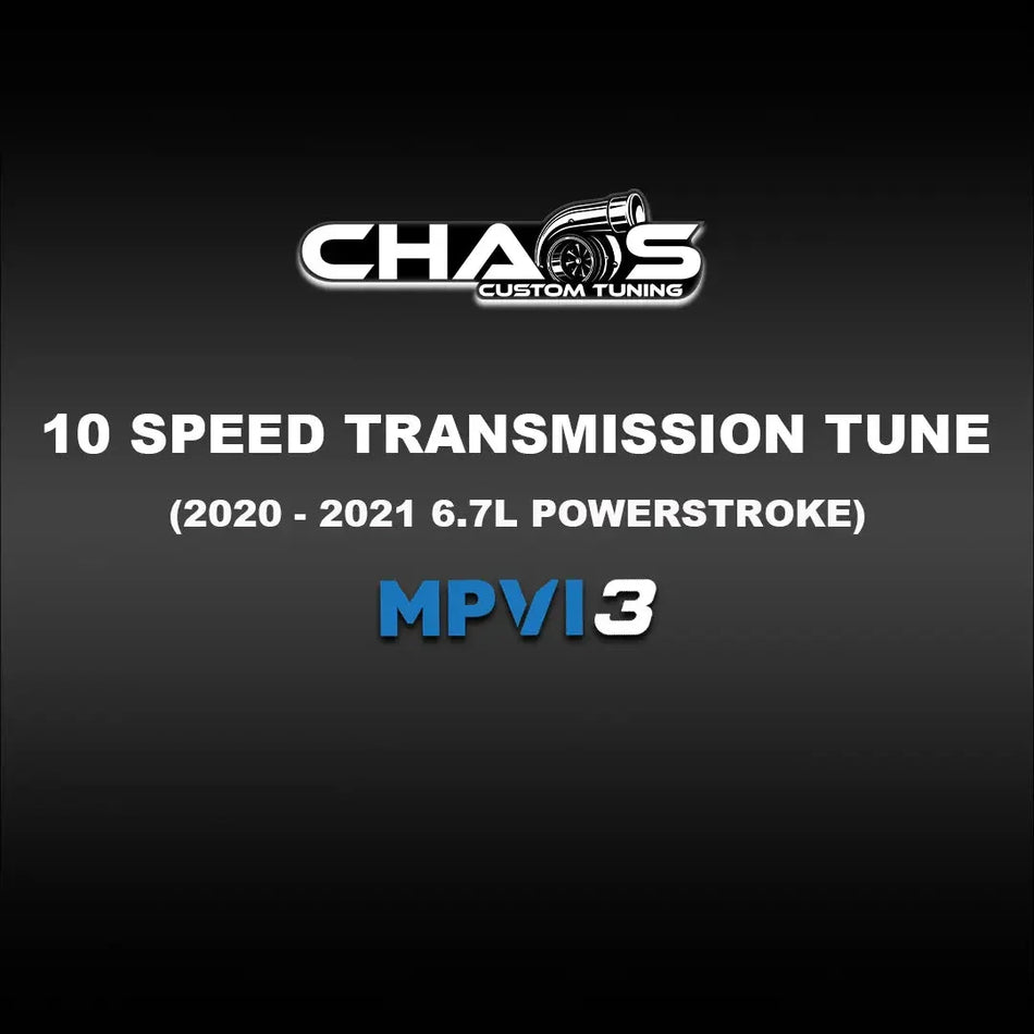 CCT MPVI3 Transmission Tune File (2020-2021 Powerstroke 6.7L) TCM Tune File Chaos Custom Tuning 