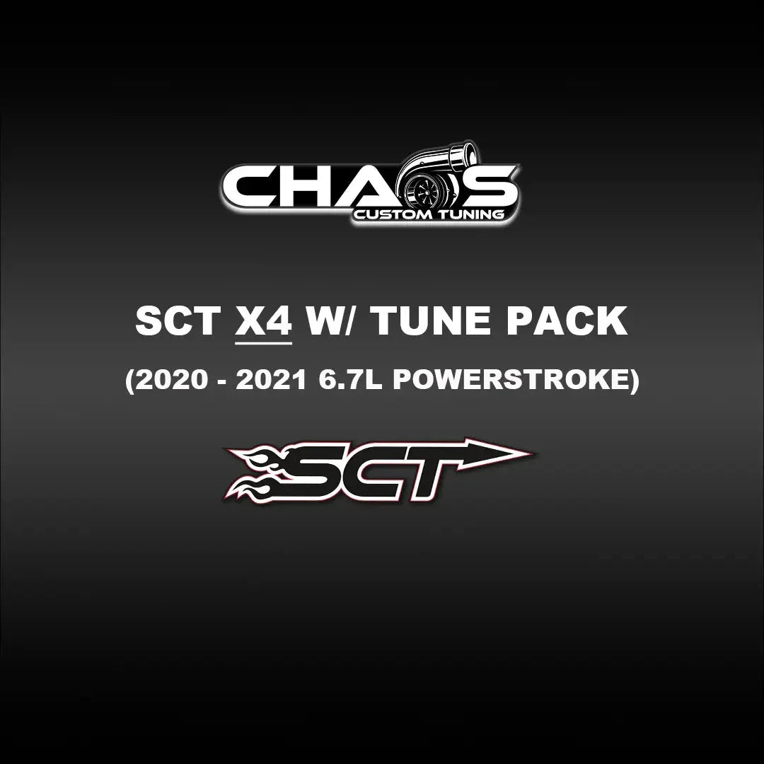 SCT X4 with CCT Tune Files (2020-2021 Powerstroke 6.7L) Tuning Bundle Chaos Custom Tuning 
