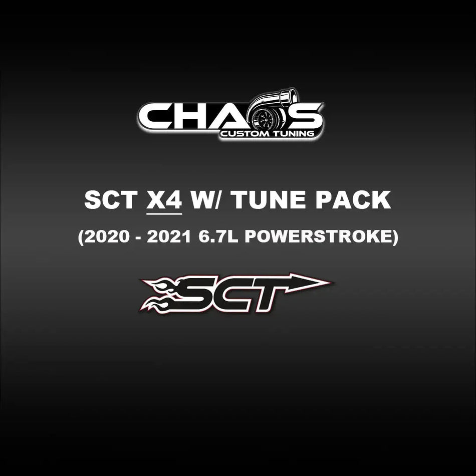 SCT X4 with CCT Tune Files (2020-2021 Powerstroke 6.7L) Tuning Bundle Chaos Custom Tuning 