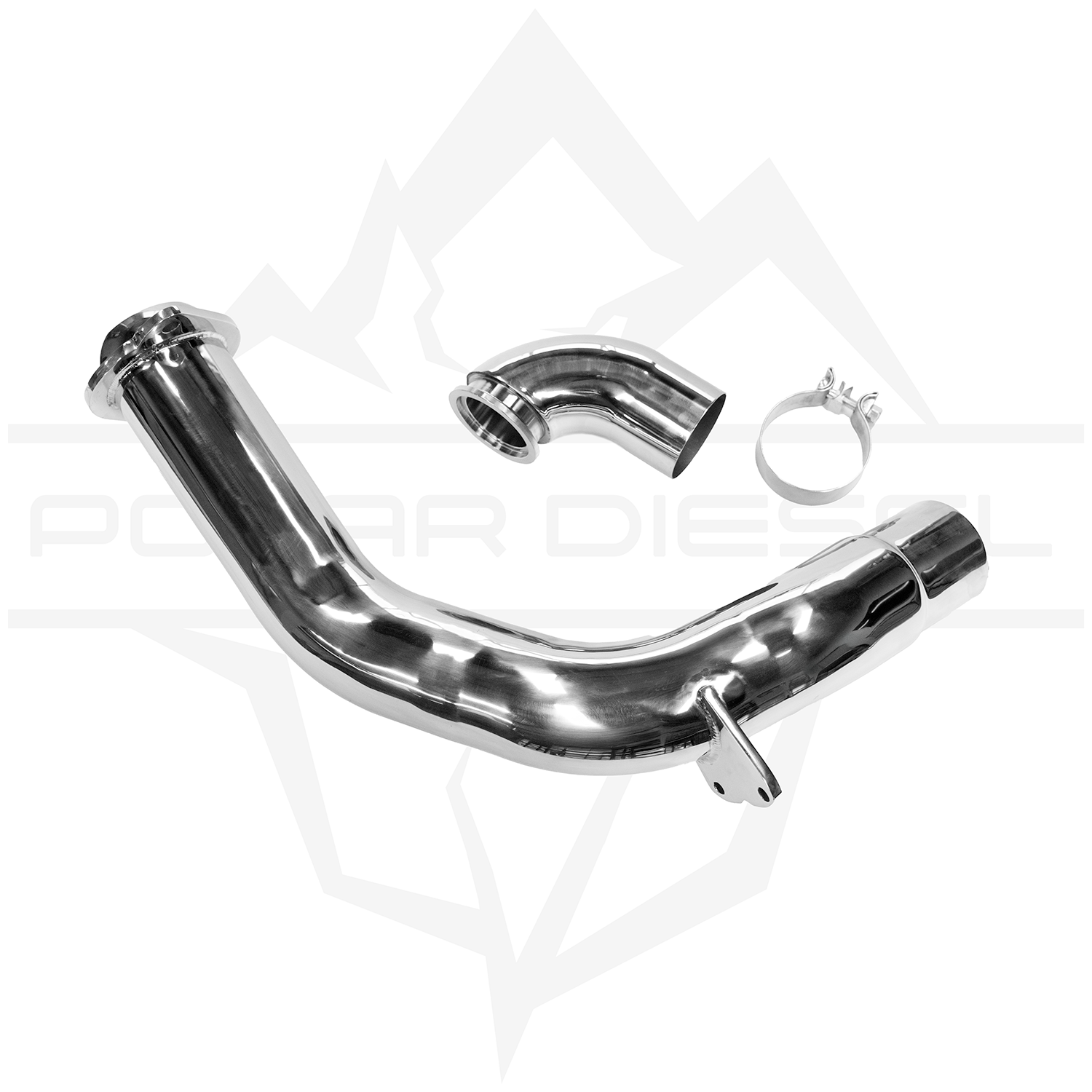 2020-2025 Powerstroke 6.7L Polished Polar Downpipe Polar Diesel