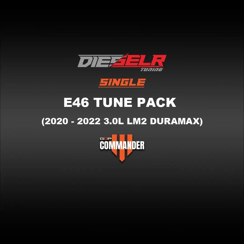 DIESELR Commander E46 Tune Files (2020-2022 Duramax LM2 3.0L) Tune Files DIESELR Tuning 