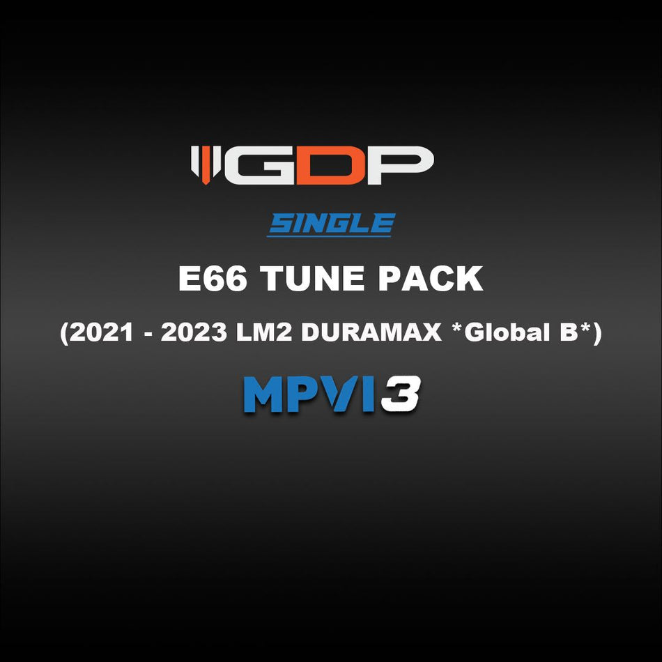 GDP MPVI3 E66 (Global B) Tune Files (2021-2023 Duramax LM2 3.0L) Tune Files GDP 