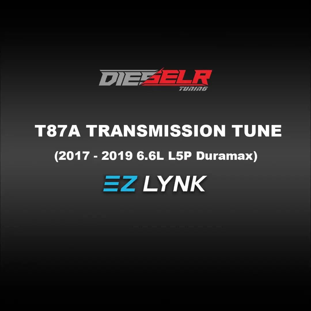 DIESELR EZ Lynk Transmission Tune File T87A (2017-2019 6.6L L5P Duramax) Tune Files DIESELR Tuning 