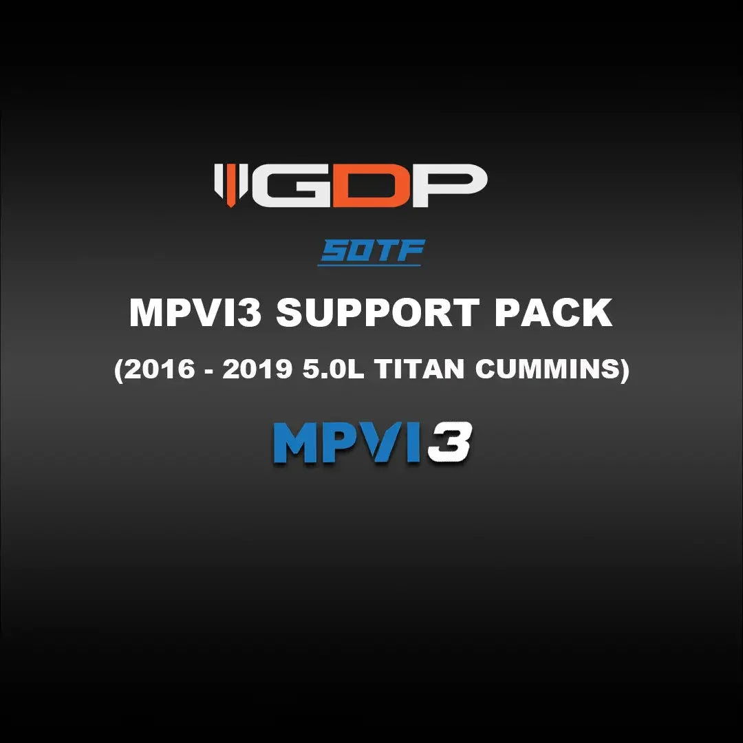 GDP MPVI3 Support Pack - SOTF (16-19 Nissan Titan XD 5.0L Cummins) GDP Tune Files GDP 