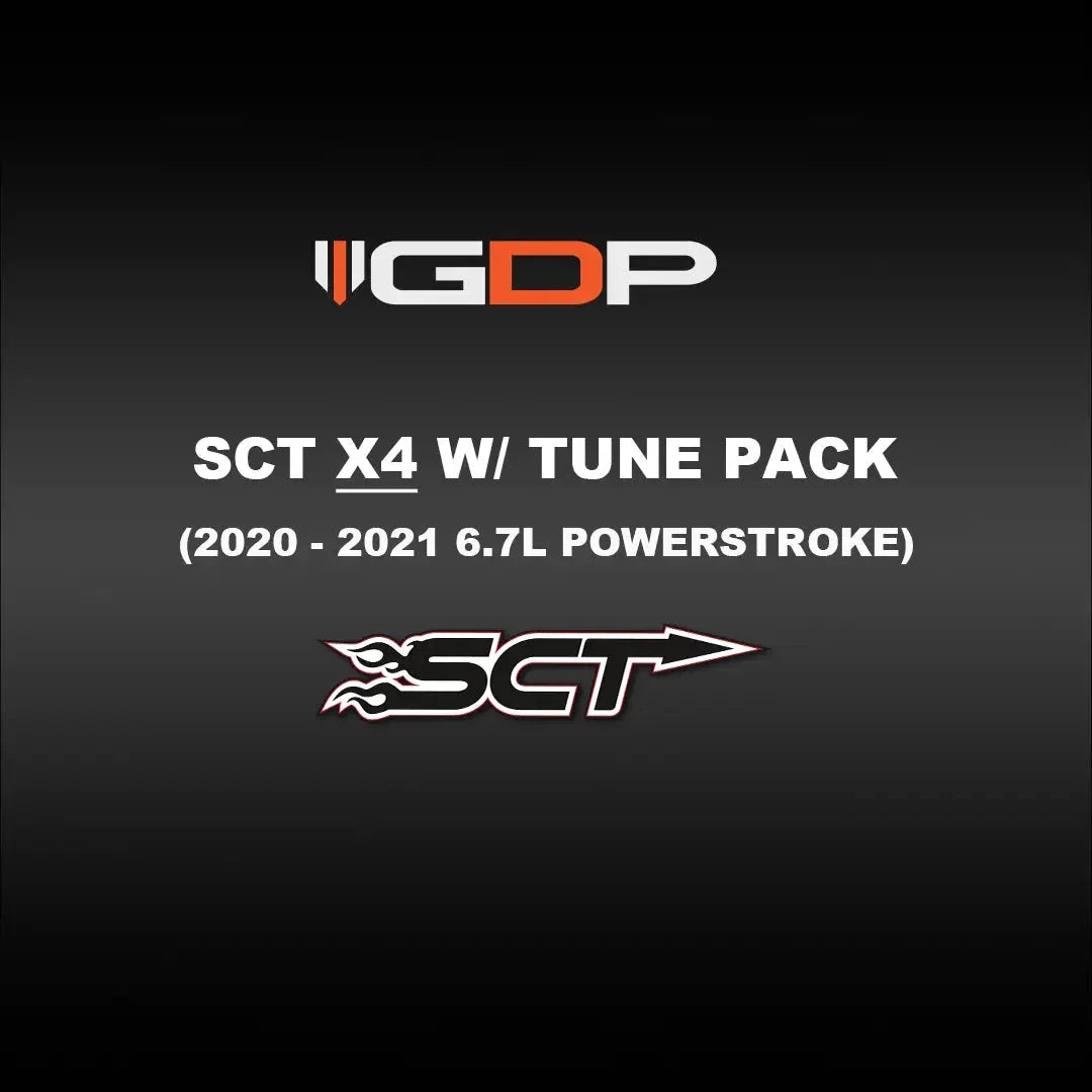 SCT X4 W/GDP Support Pack (2020-2021 6.7L Powerstroke) Tuning Bundle GDP 