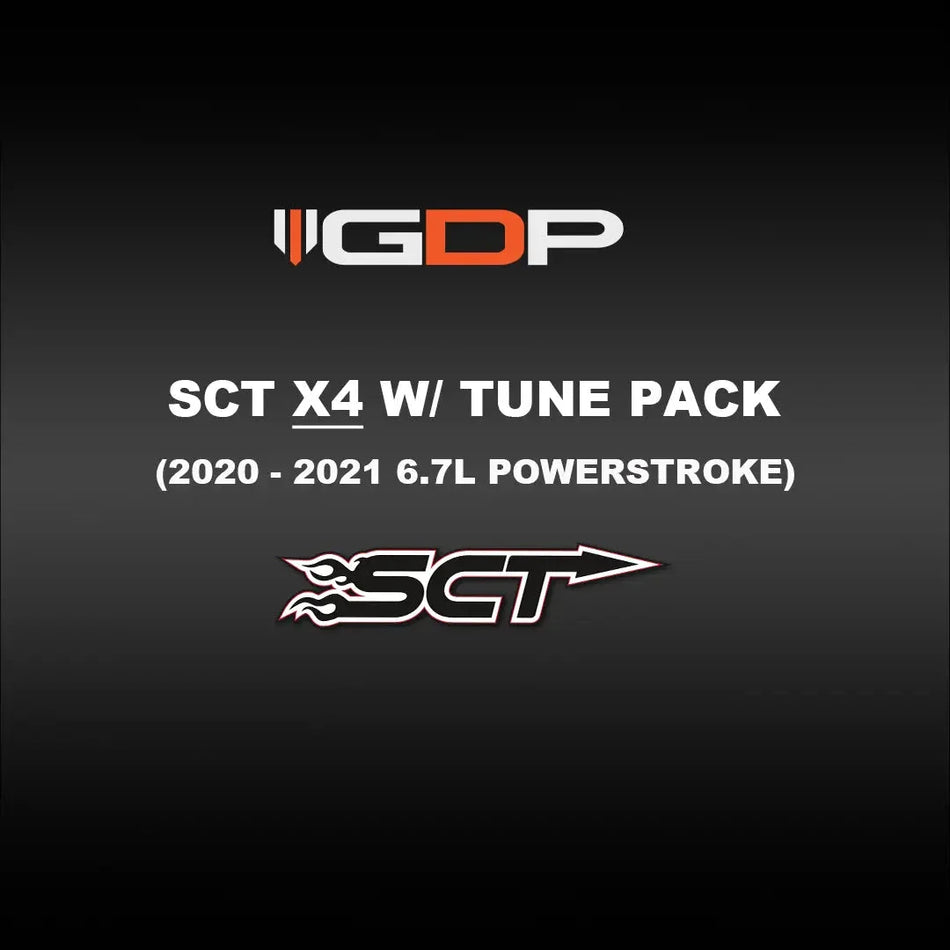 SCT X4 W/GDP Support Pack (2020-2021 6.7L Powerstroke) Tuning Bundle GDP 