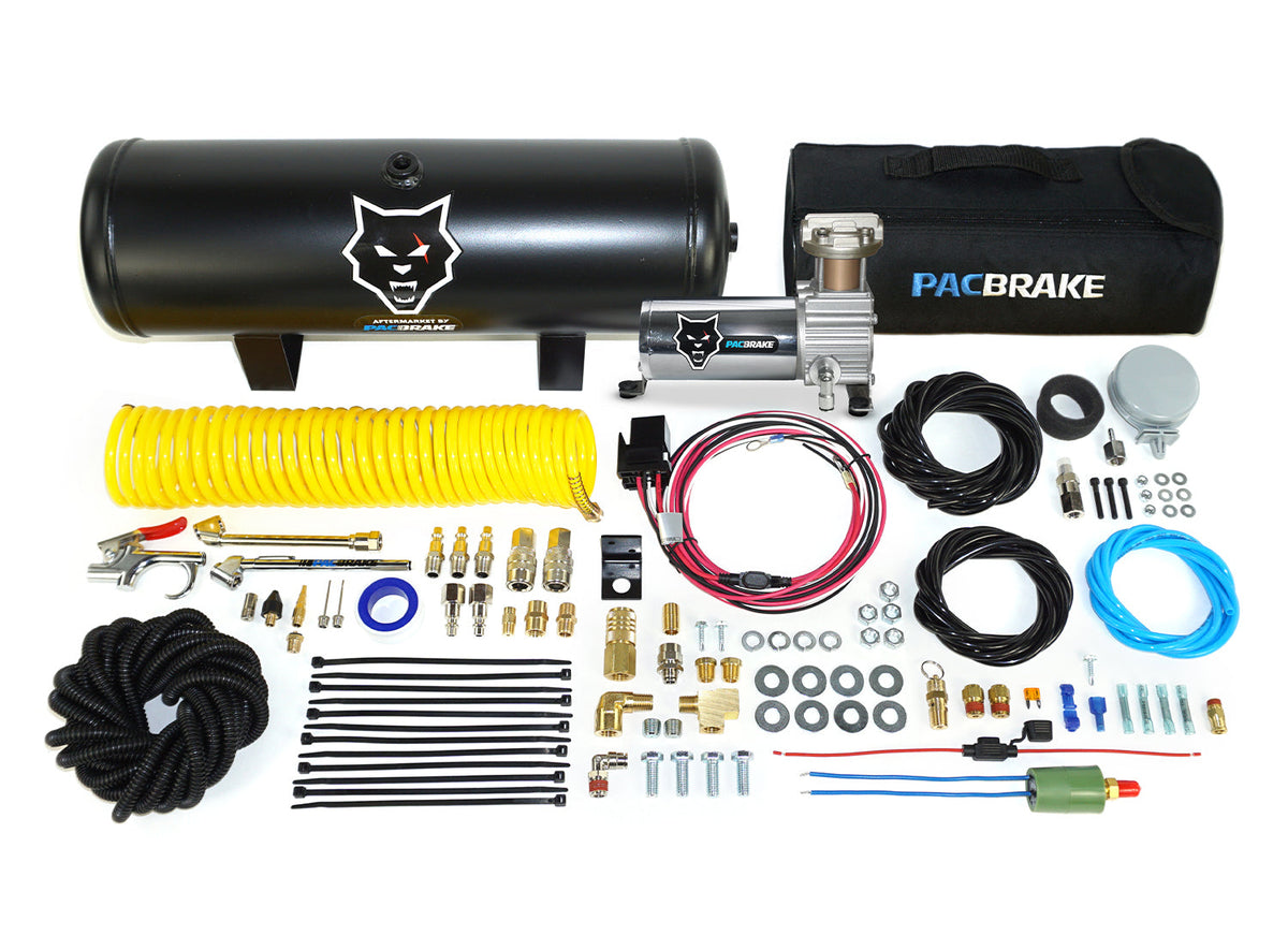 HP10164 Onboard Air With 2 1/2 Gallon Air Tank W/Air Compressor Air Tank Fittings Pacbrake