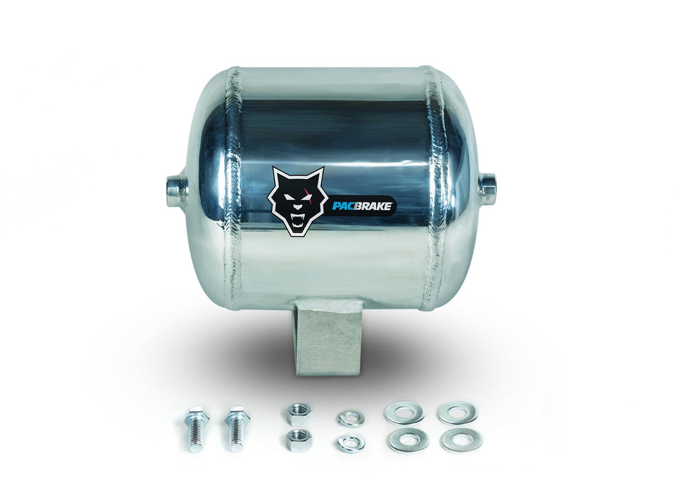 HP10263 Basic 1/2 Gallon Air Tank Polished Aluminum Pacbrake
