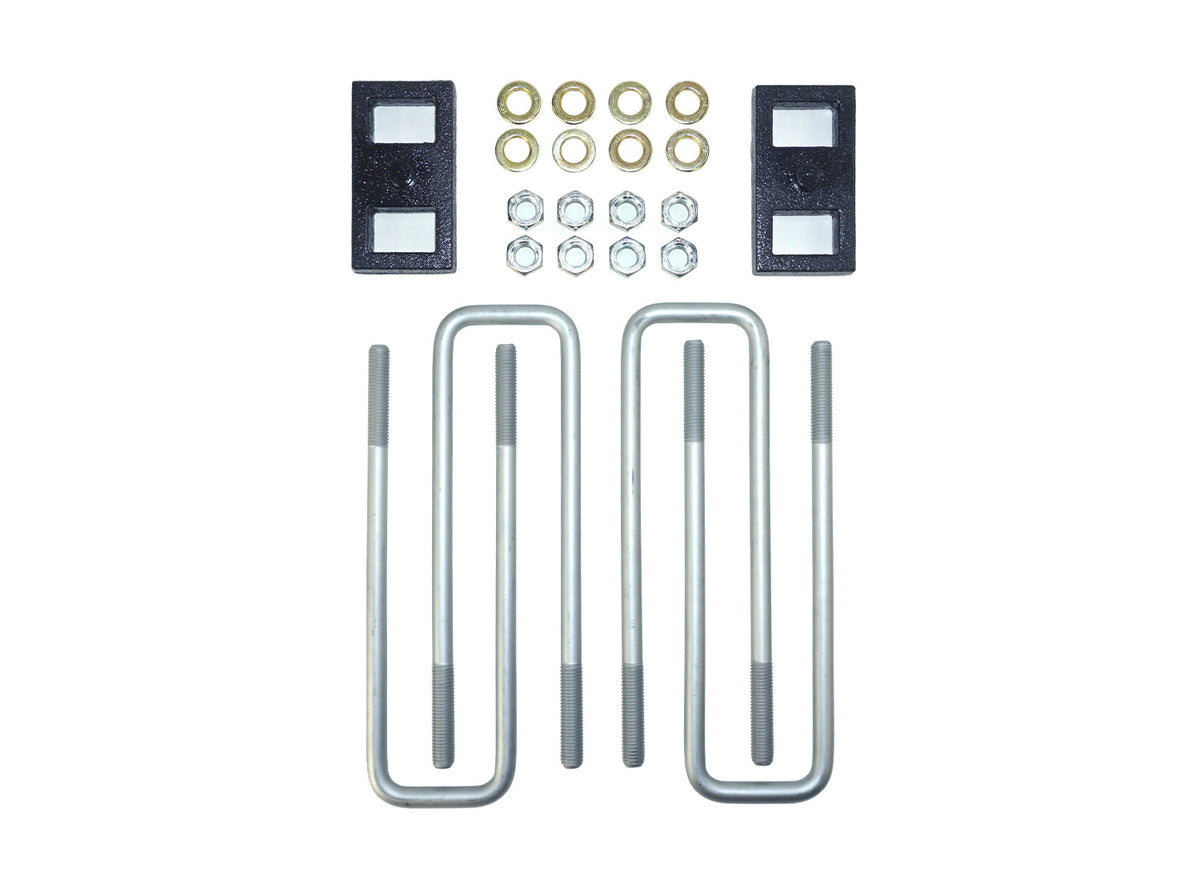 HP10503 1.0" Rear Block Kit For 2011-2025 GM 2500HD/3500HD (2WD/4WD) SRW 8-Lug W/ AUX Springs Pacbrake