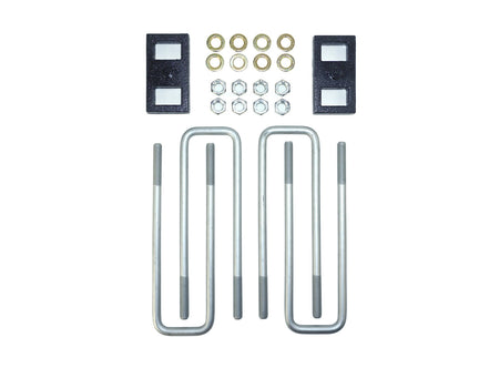 HP10503 1.0" Rear Block Kit For 2011-2025 GM 2500HD/3500HD (2WD/4WD) SRW 8-Lug W/ AUX Springs Pacbrake