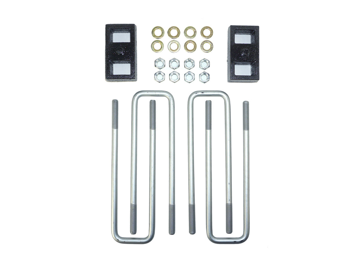 HP10505 2.0" Rear Block Kit For 2011-2025 GM 2500HD/3500HD (2WD/4WD) SRW 8-Lug W/ AUX Springs Pacbrake