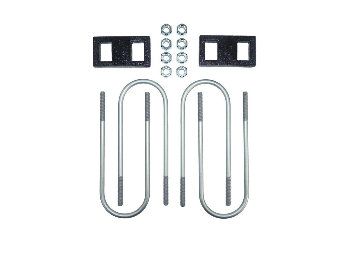 HP10511 1.0" Rear Block Kit For 2003-13 RAM 2500 & 2003-25 RAM 3500 (4WD) SRW W/ AUX Springs Pacbrake