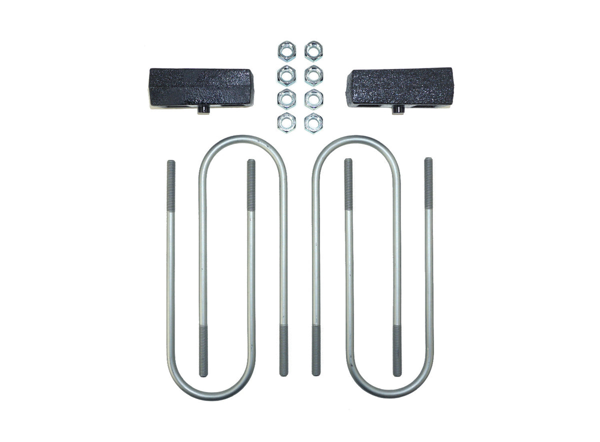 HP10513 2.0" Rear Block Kit For 2003-13 RAM 2500 & 2003-25 RAM 3500 (4WD) SRW W/ AUX Springs Pacbrake