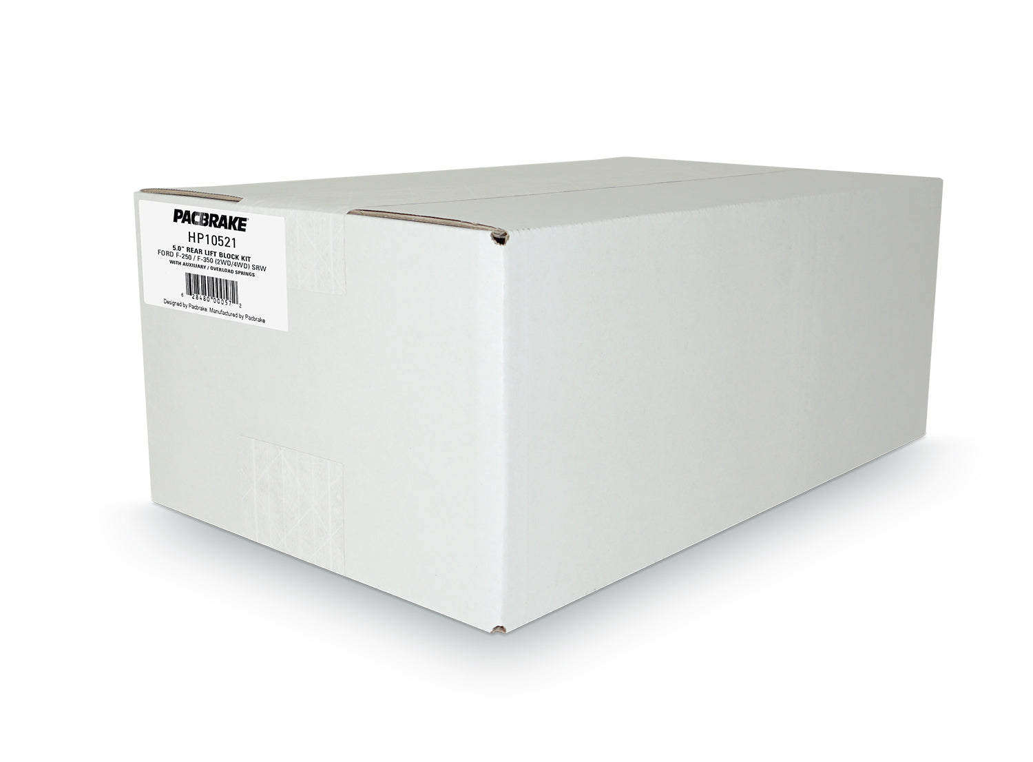 HP10521 5.0" REAR BLOCK KIT FOR 2011-2025 FORD F-250/F-350 (2WD/4WD) SRW WITH AUX SPRINGS Pacbrake