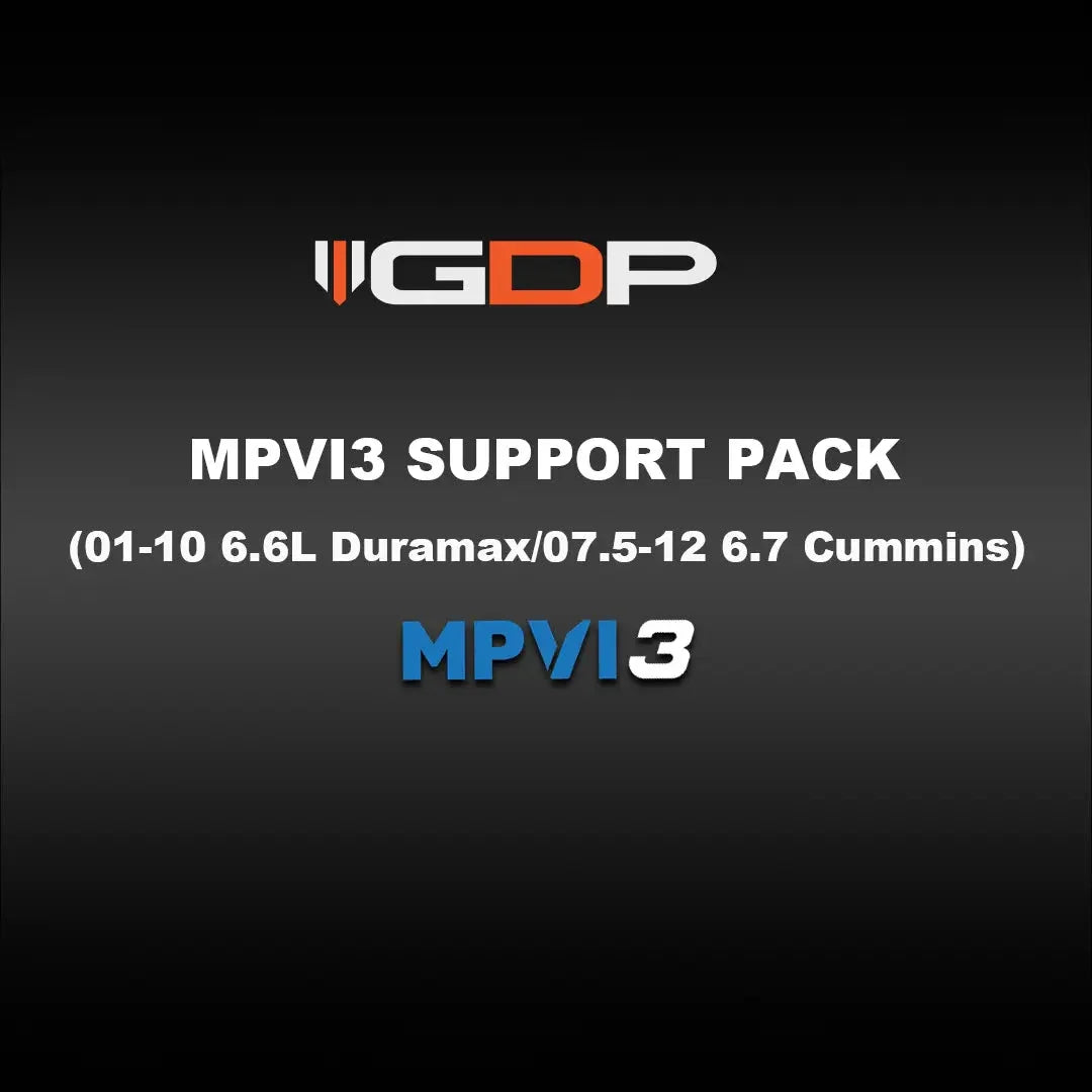 GDP MPVI3 Support Pack - SOTF (01-10 GM 6.6L Duramax/07.5-12 Dodge 6.7L Cummins) GDP Tune Files GDP 