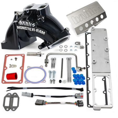 Monster-Ram Intake System for 19-24 Ram 2500/3500 6.7L Cummins Black Powdercoat Banks Power Banks Power