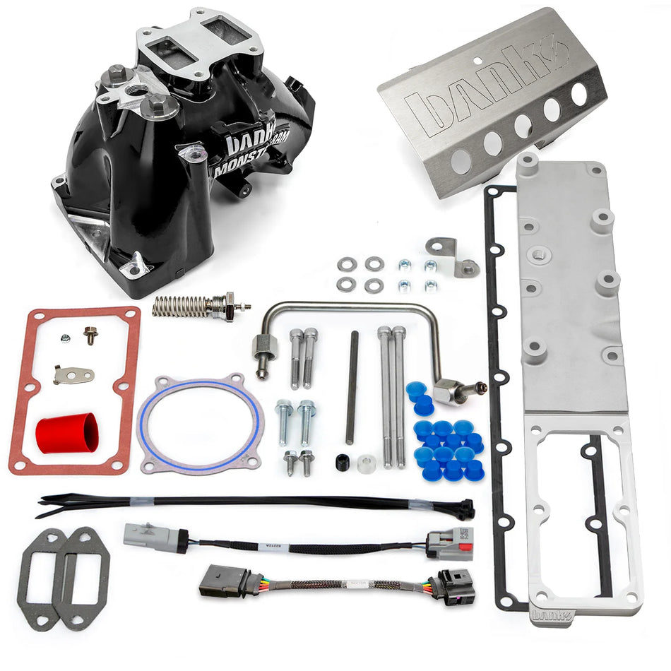 Monster-Ram® Intake and Killer Grid Heater Upgrade for 19-24 Ram 2500/3500 6.7L Cummins Black Powdercoat