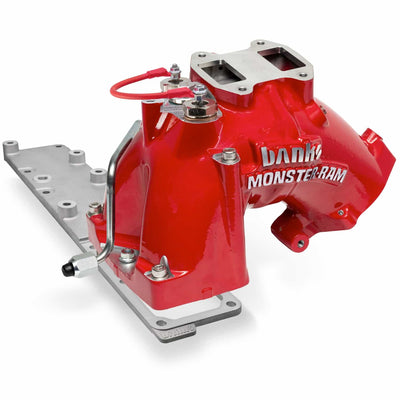Monster-Ram® Intake and Killer Grid Heater Upgrade 13-18 RAM 3500-5500 Chassis Cab 6.7L Red Powdercoat