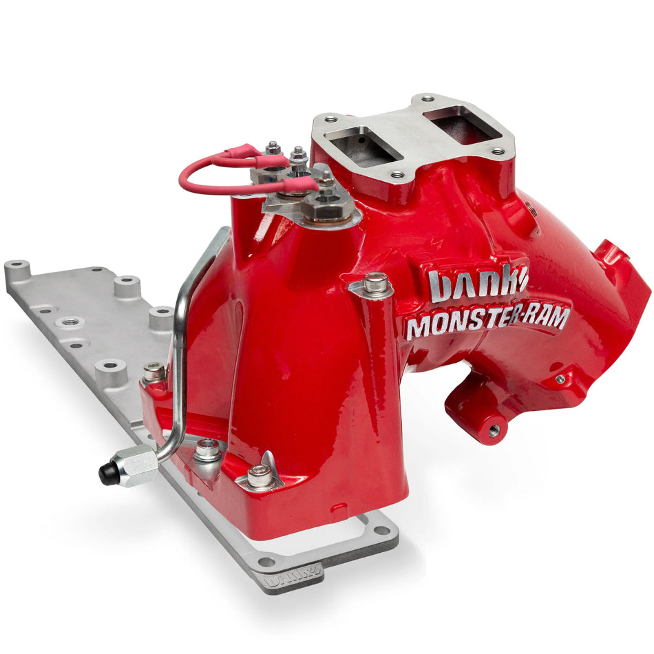 Monster-Ram® Intake and Killer Grid Heater Upgrade for 13-18 Dodge Ram 2500/3500 6.7L Cummins Red Powdercoat