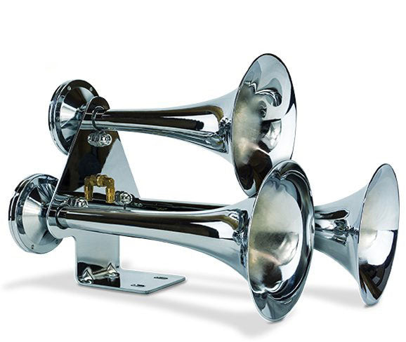 HP10314 Premium Triple Train Horn (HP10254) And Onboard Air Kit (HP10163) Pacbrake