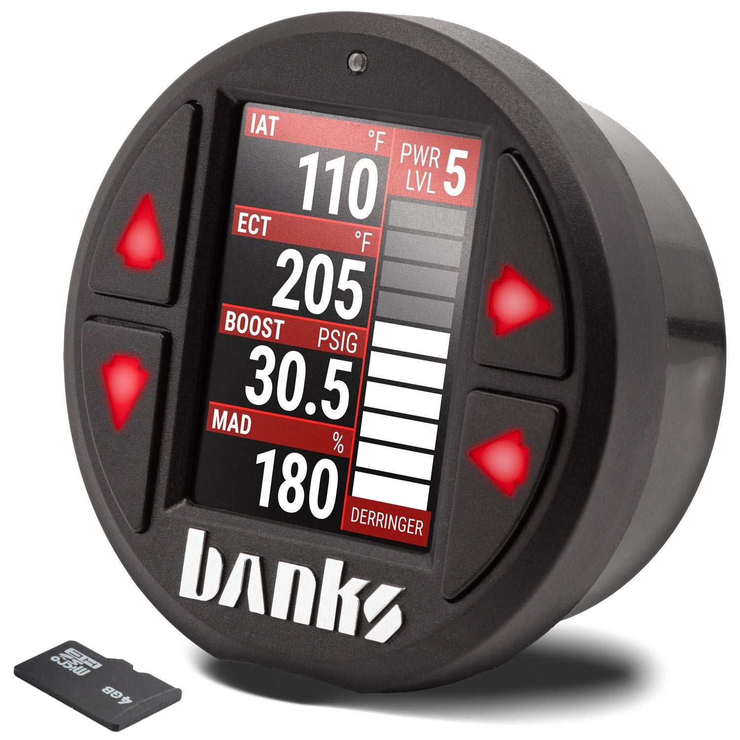 iDash Data Pro showing Derringer Combo Layout