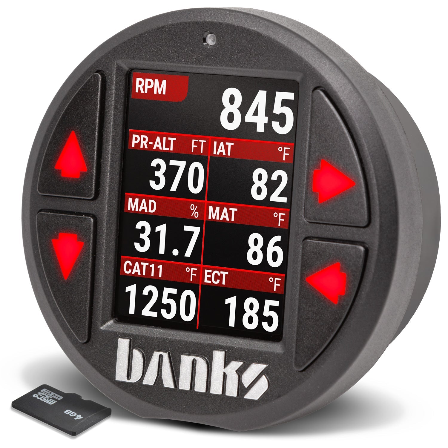 iDash Pro Red 7 layout