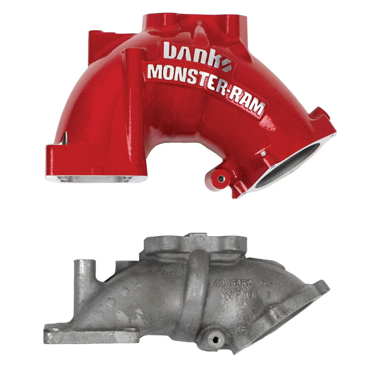 Monster-Ram Intake System for 07.5-12 Dodge Ram 2500/3500 6.7L Cummins Red Powdercoat Banks Power Banks Power
