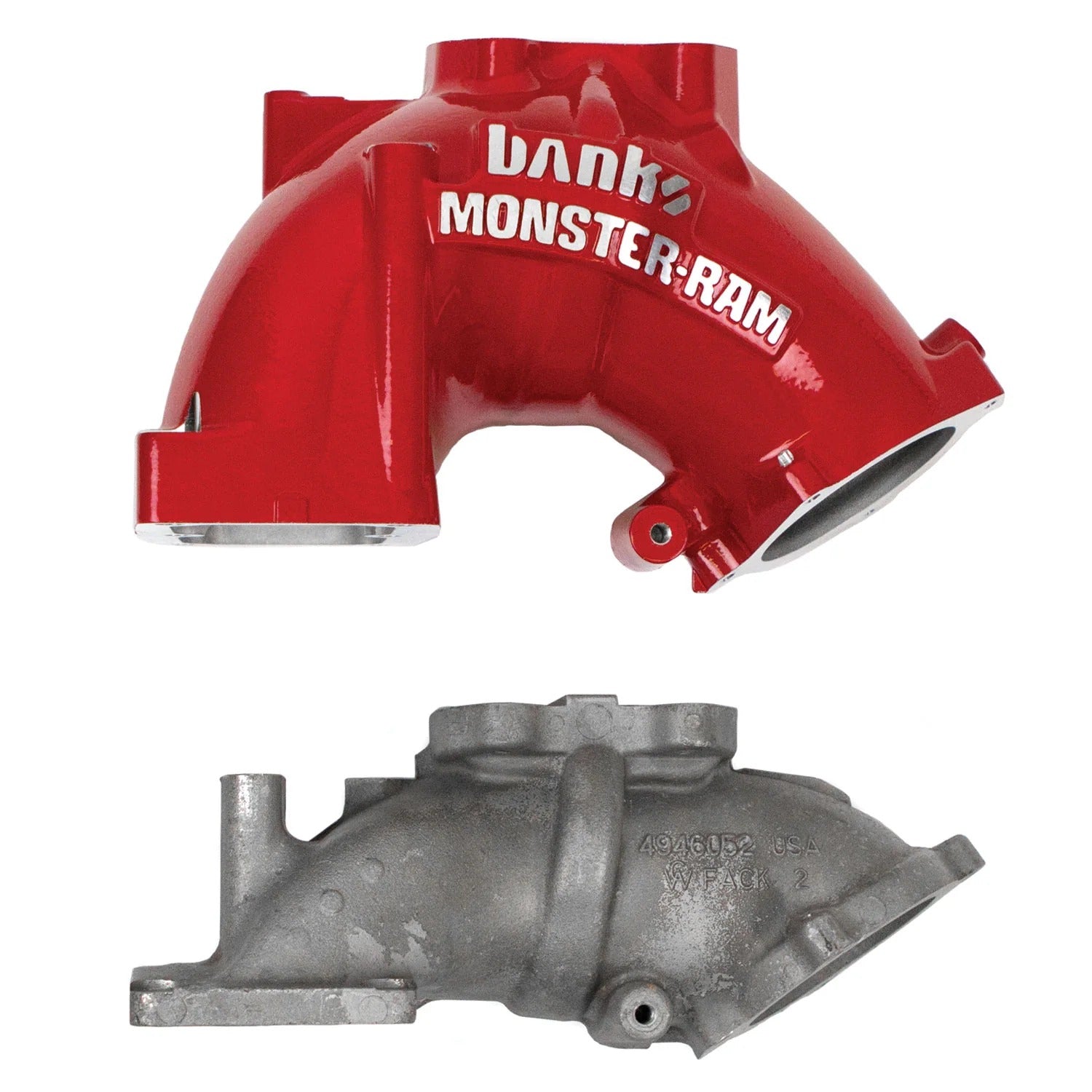 Monster-Ram Intake System for 07.5-12 Dodge Ram 2500/3500 6.7L Cummins Red Powdercoat Banks Power Banks Power