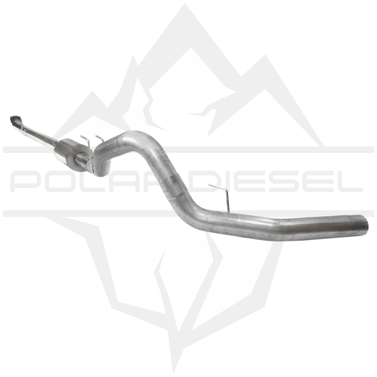 2023-2025 Ford Powerstroke 6.7L 5” Downpipe Back Exhaust & Downpipe Package With Muffler Polar Diesel