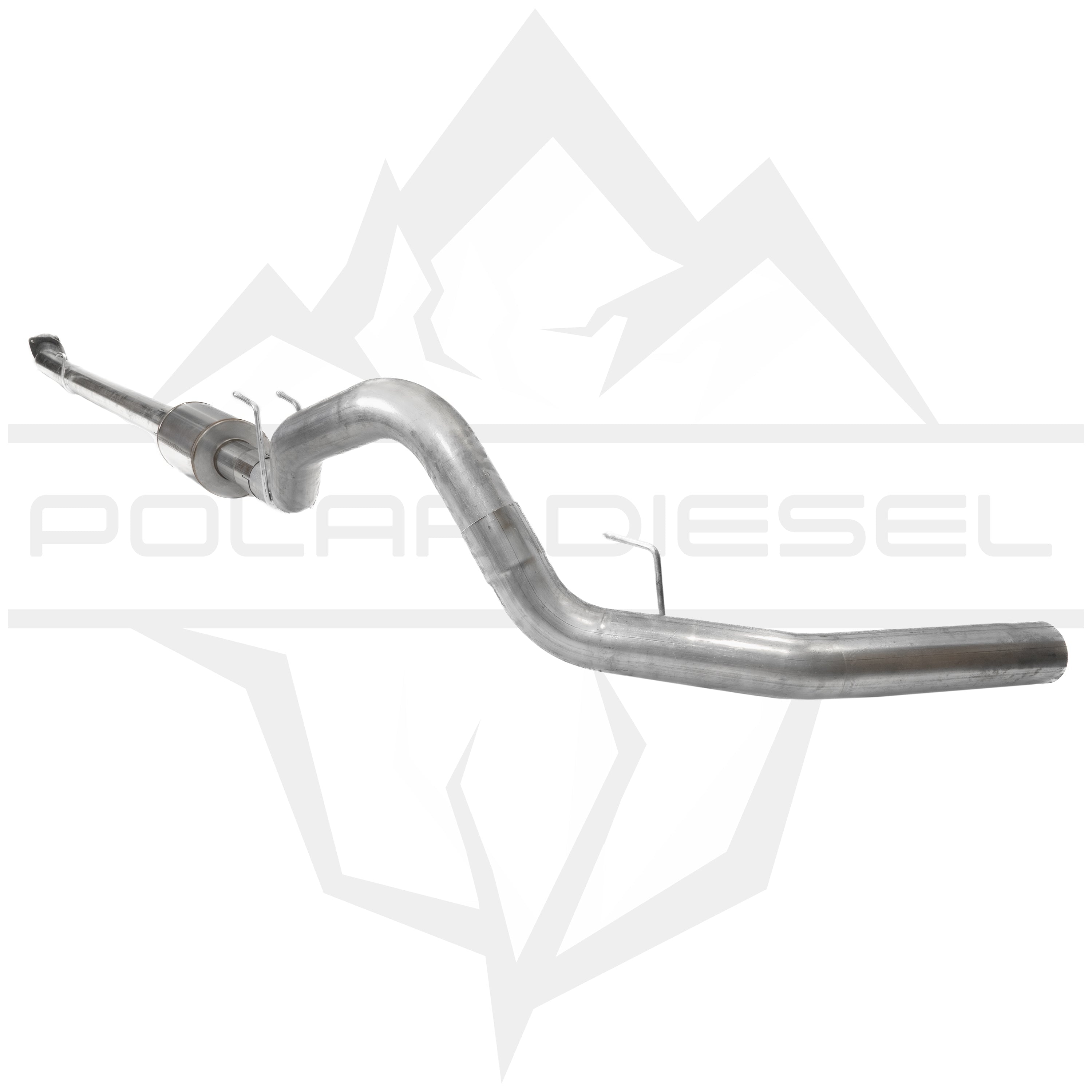 2023-2025 Ford Powerstroke 6.7L 4” Downpipe Back Exhaust & Downpipe Package With Muffler Polar Diesel