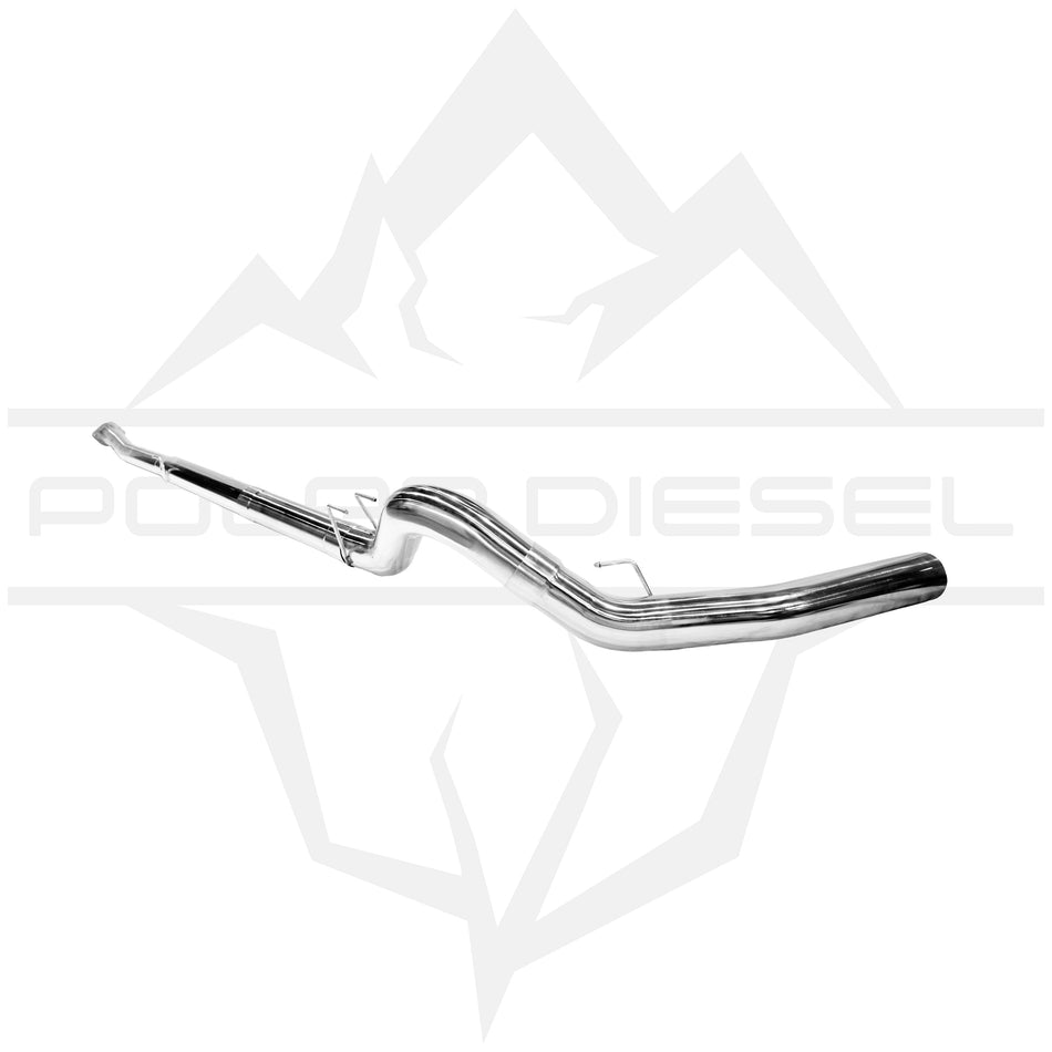 2023-2025 Ford Powerstroke 6.7L 5” Polished Downpipe Back Exhaust & Downpipe Package Polar Diesel